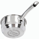 Ковш нерж, 1.6 л, крышка стекло, металл ручка, Daniks, Оптима, GS-01201-16SP