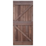 Дверь межкомнатная раздвижная 90х210 см Дези из массива сосны в стиле лофт, амбарная дверь купе для дома и бани, браун