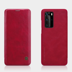 Кожаный чехол-книжка Nillkin Leather Qin для Huawei P40 Pro