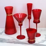 Бокал для шампанского 180мл «VIVALDI» в наборе 6шт, красный