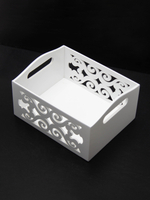 Ящик резной с круглыми ручками "Прованс" 17.5*22*12 см