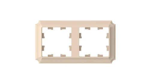 ATLASDESIGN ANTIQUE 2-постовая РАМКА, универсальная, ПЕСОЧНЫЙ