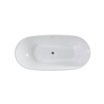 Ванна акриловая Vincea VBT-408-1700 1700*815*580, цвет белый, щелевой перелив, слив хром