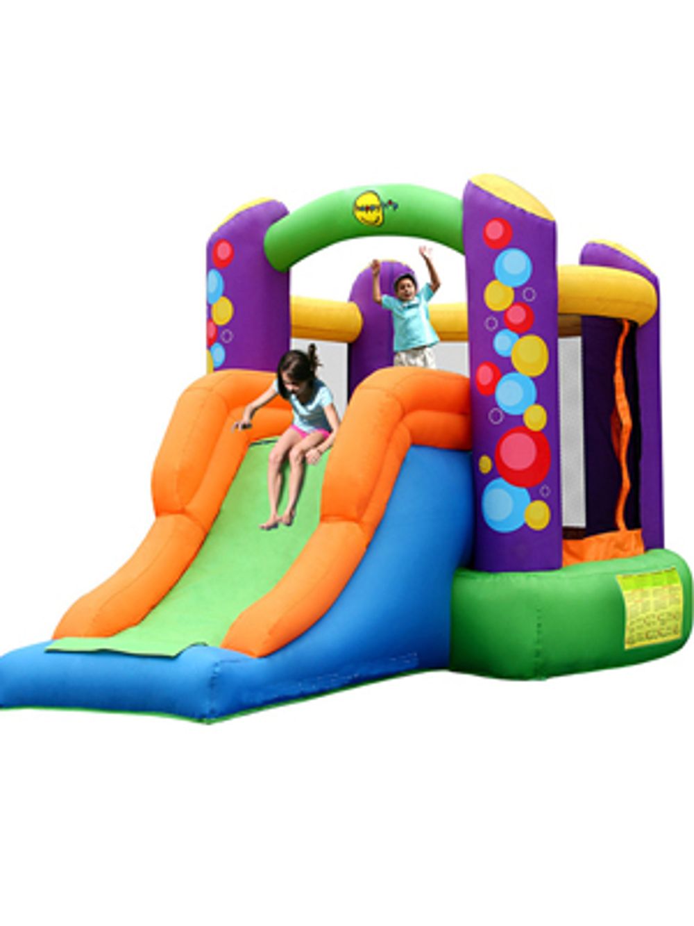 Надувной батут с горкой "Воздушные шары" 9236