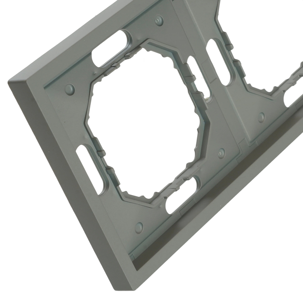 Рамка STEKKER, PFR00-5003-10 3-местная, серия Эмили, платиново-серый, soft touch 49964