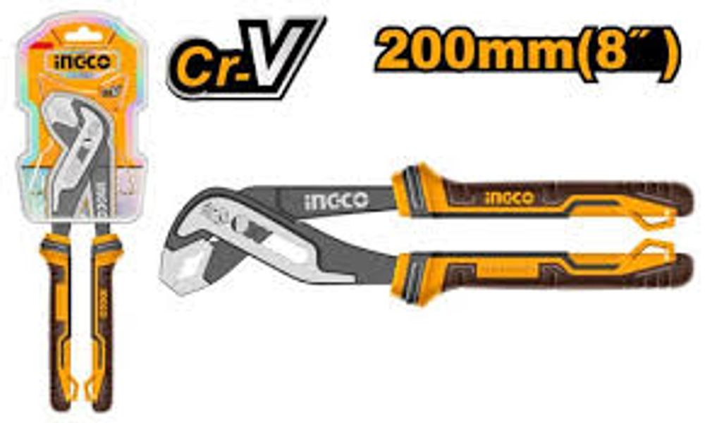 Клещи переставные INGCO HPP28208 INDUSTRIAL 200 мм
