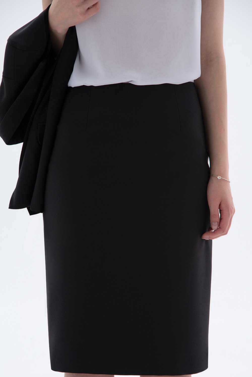 Юбка прямая 1328Ла, черный #70Ч011328Ла