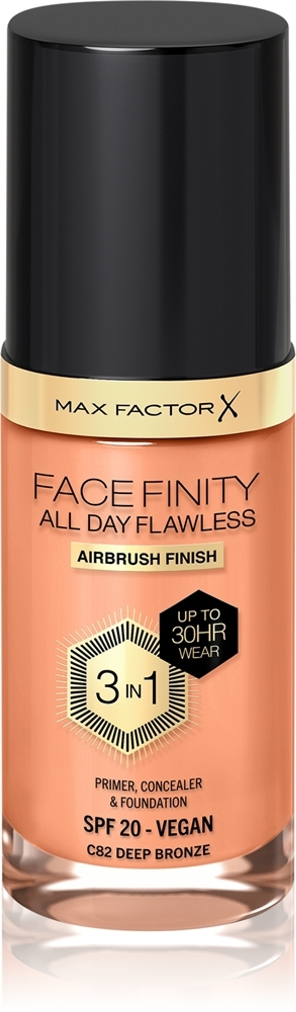 Max Factor Facefinity All Day Flawless - Долговечная тональная основа SPF 20, 30 ml