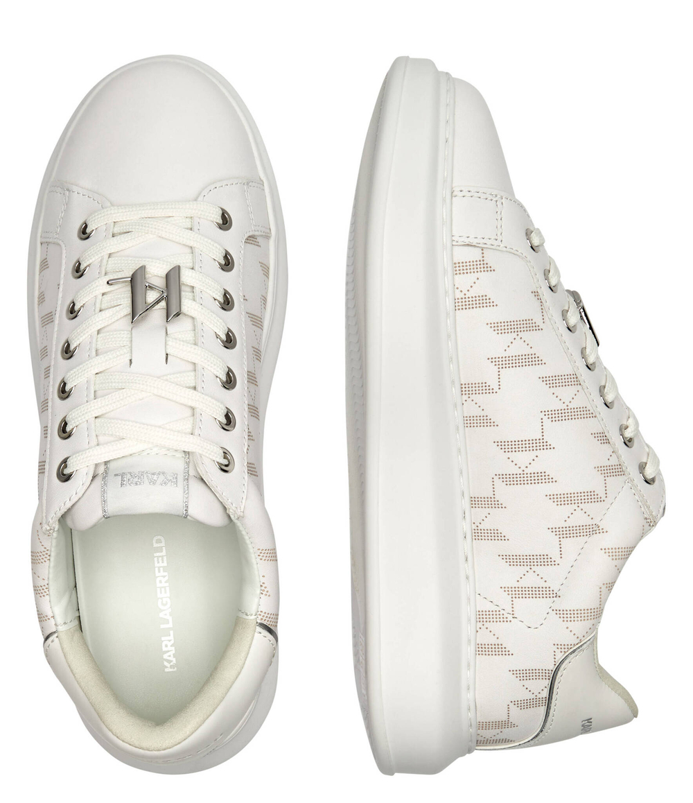 Кожаные кроссовки Karl Lagerfeld - белый(KL52563)