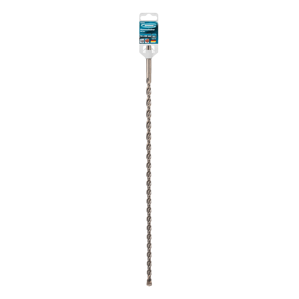 Бур по бетону Pro, 14 х 450 мм, SDS Plus Gross