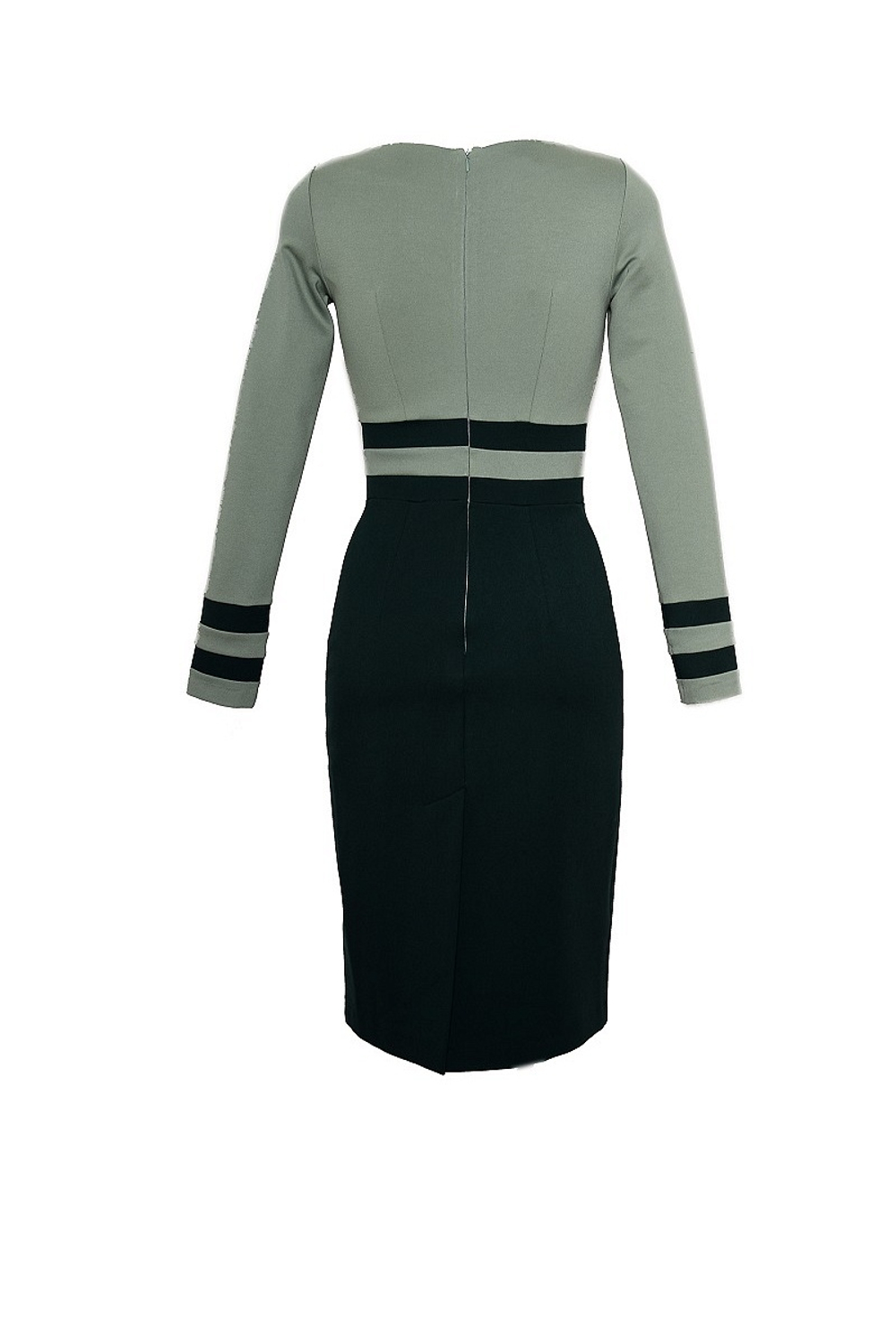 09-16FW Платье с горизонтальными вставками