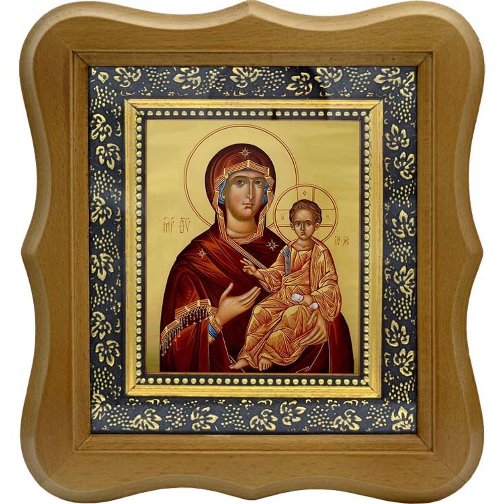 Люблинская икона Божьей Матери на холсте.