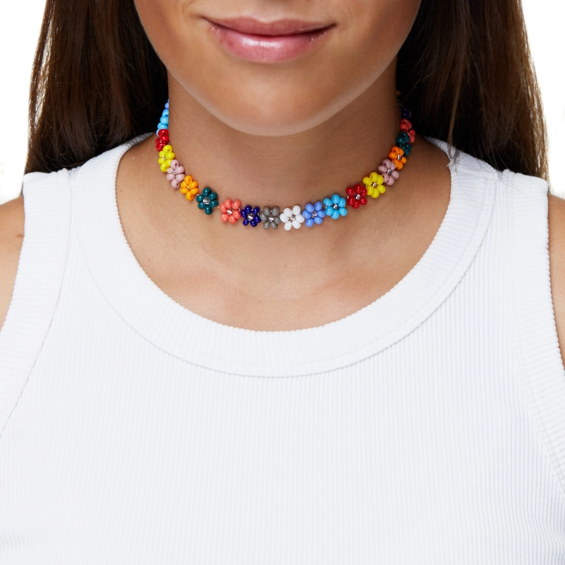 Чокер Ромашка – Многоцветный