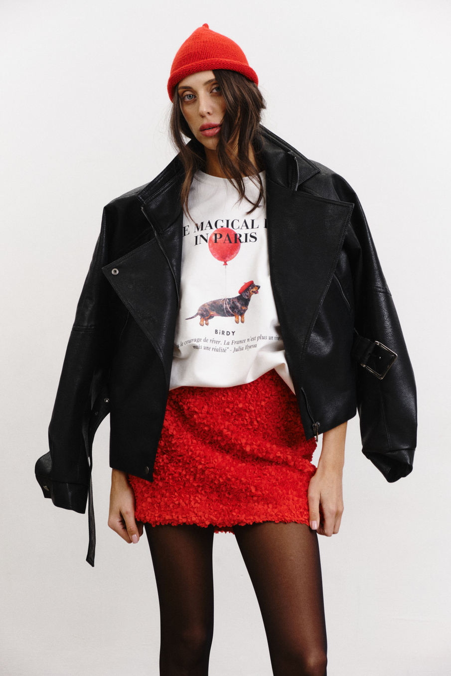 Шапка Бини | Красный