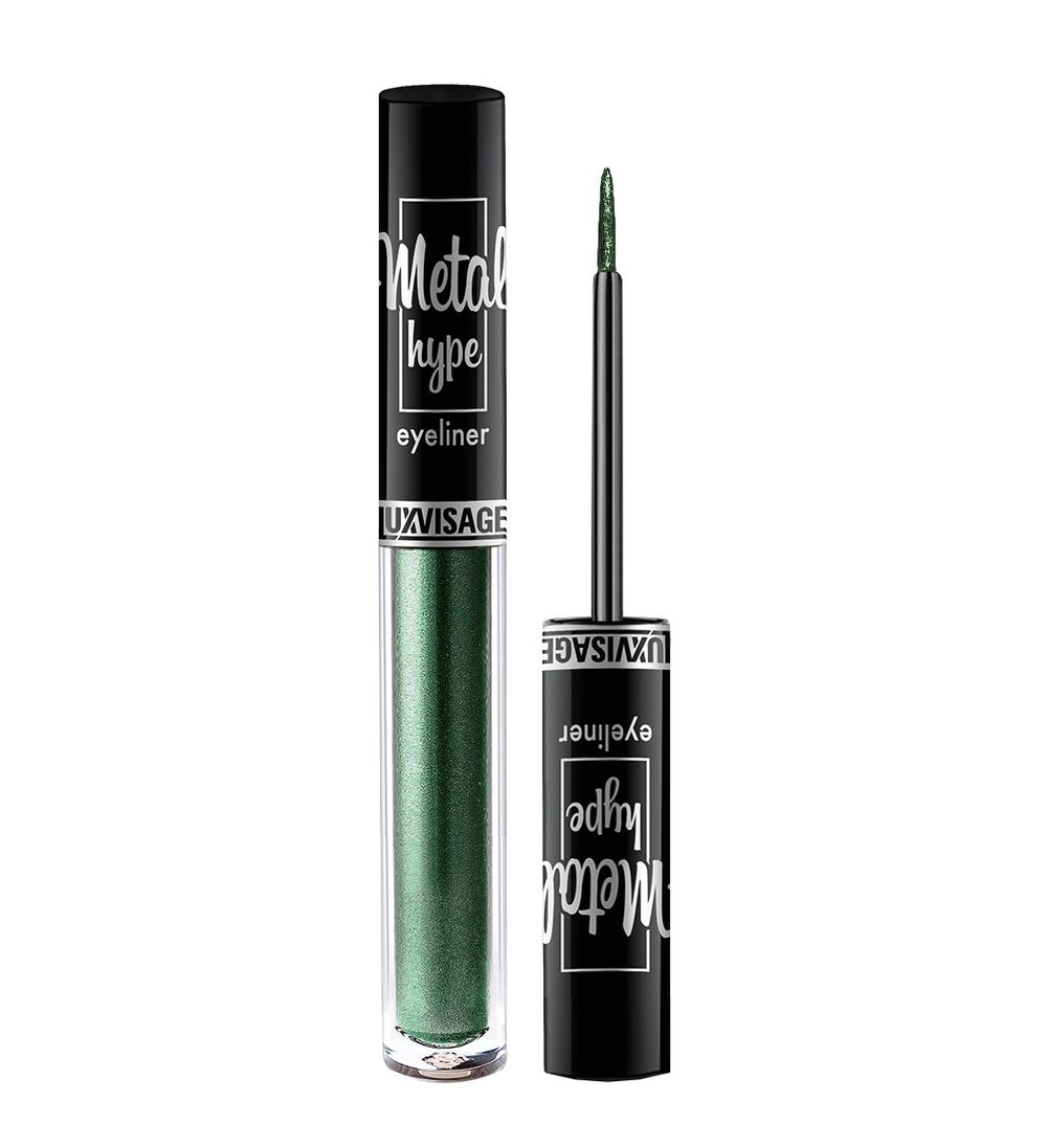 Сияющая цветная подводка для глаз LuxVisage Metal Hype Eyeliner - 04 Indian Emerald