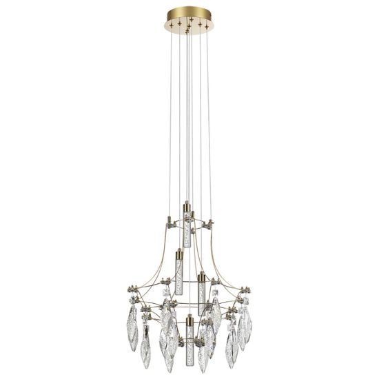 7000/35L CLASSIC ODL_EX25 069 Подвесной светильник металл/хрусталь/нерж сталь IP20 LED 35W 4000K 220-240V FLAMENCO