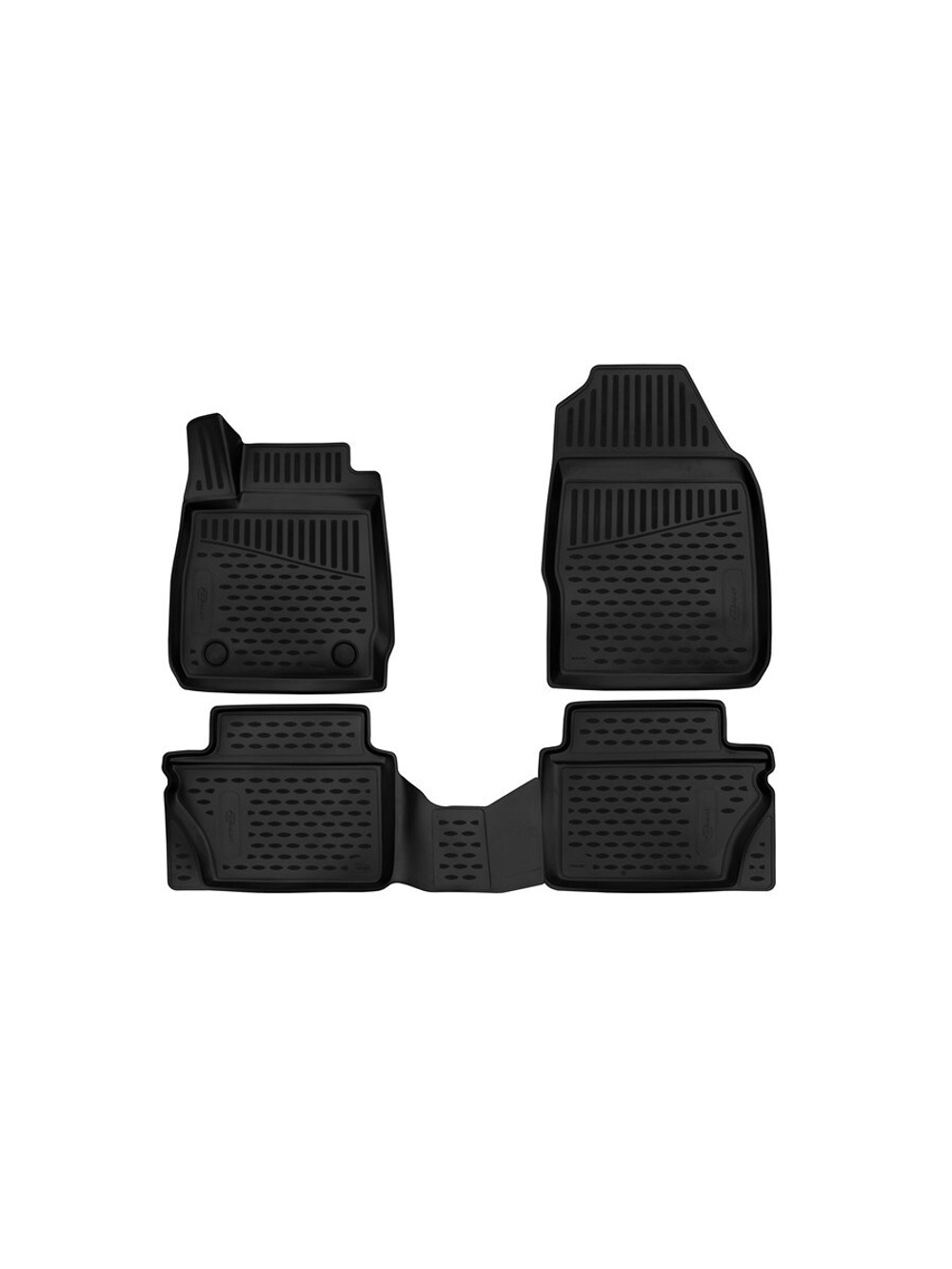 Коврики в салон для FORD Fiesta (Mk6r, Mk7, Mk7r), 2012-2019, 2017-, 4 шт. (Повышенная устойчивость, повышенн FORMAT.3D1658210K
