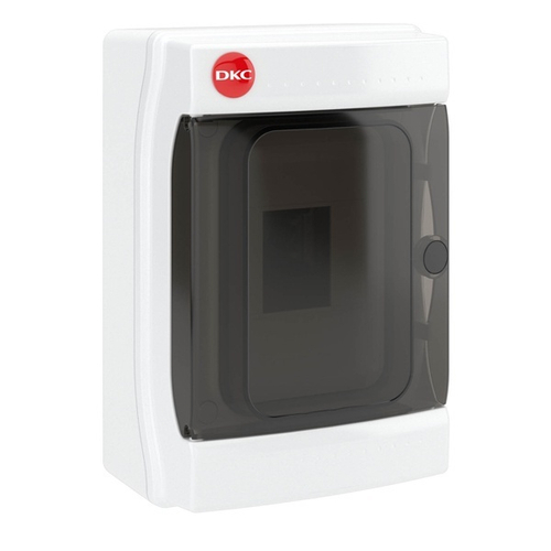 Щиток настенный RAM base на 4 модуля прозрачная дверь серый IP65 DKC 85604