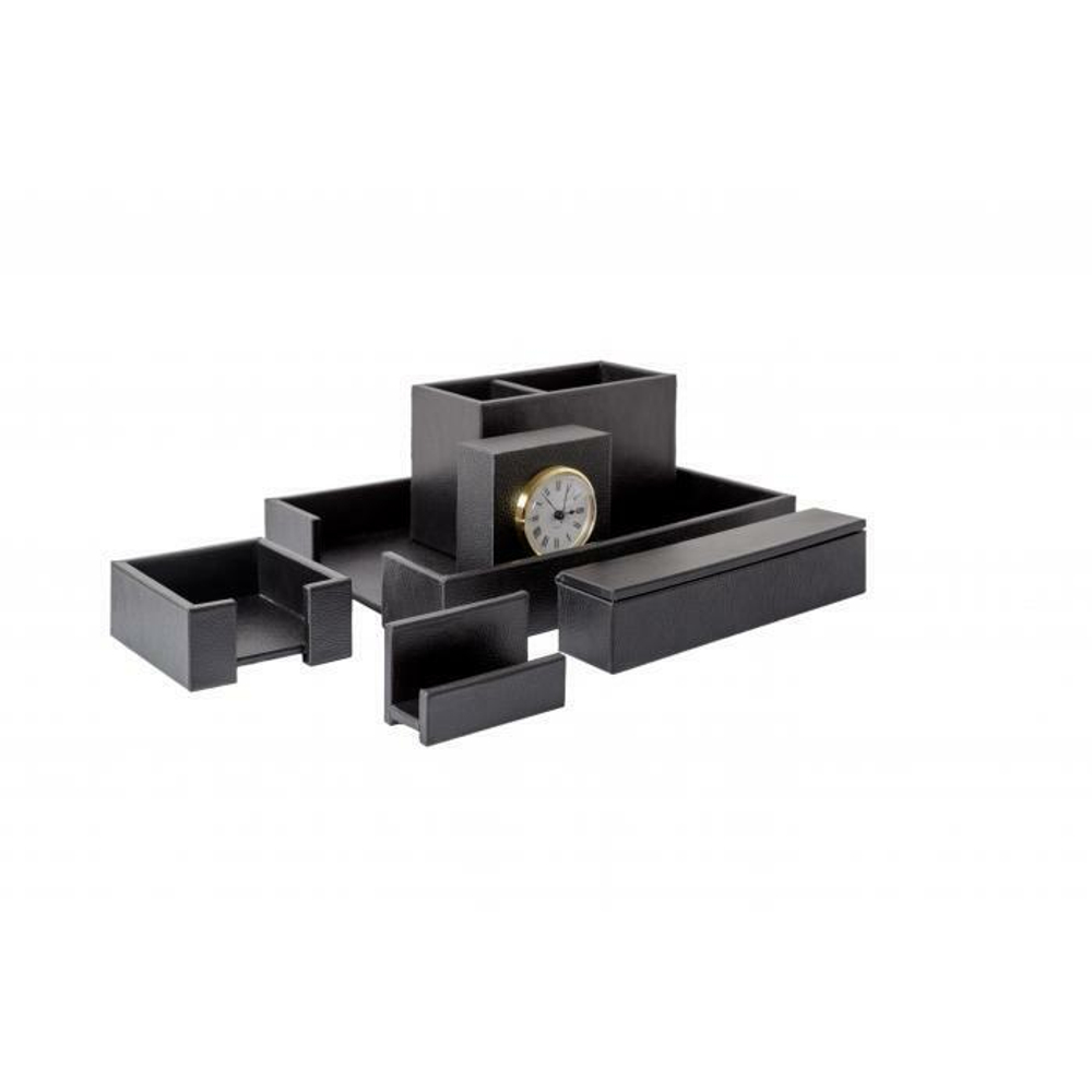 Часы настольные в футляре (натуральная кожа)