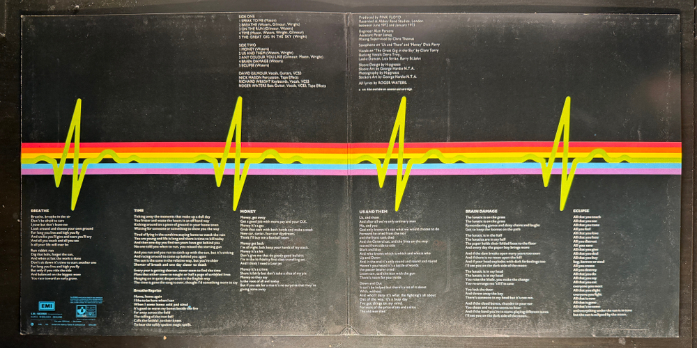 Pink Floyd ‎– The Dark Side Of The Moon (Англия 1974г.)