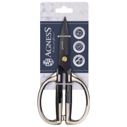 КУХОННЫЕ НОЖНИЦЫ ЦВЕТ ГРАФИТ, ГАЛЬВАНОПОКРЫТИЕ, 19,5СМ (МАЛ=12ШТ)