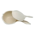 Дуршлаг с крышкой слоновая кость