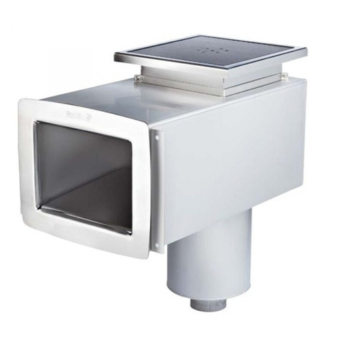 Скиммер нерж. ст. AISI-316 со стандартной горловиной и доп. опц, подкл. 2" (плитка) Pahlen /112989