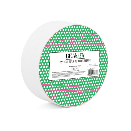 Бумага для депиляции в рулоне (белая), без перфорации, Igrobeauty, 50 м