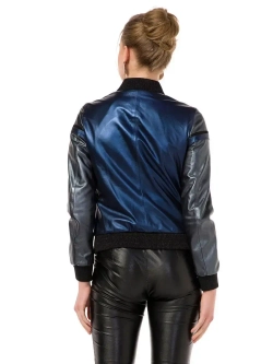 Куртка женская натуральная кожа, бомбер