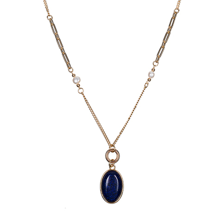 Колье Fiore Luna NATURAL LAPIS LN5152 BL/G