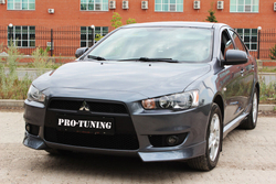 Клыки на перед бампер Mitsubishi Lancer 10 дорест