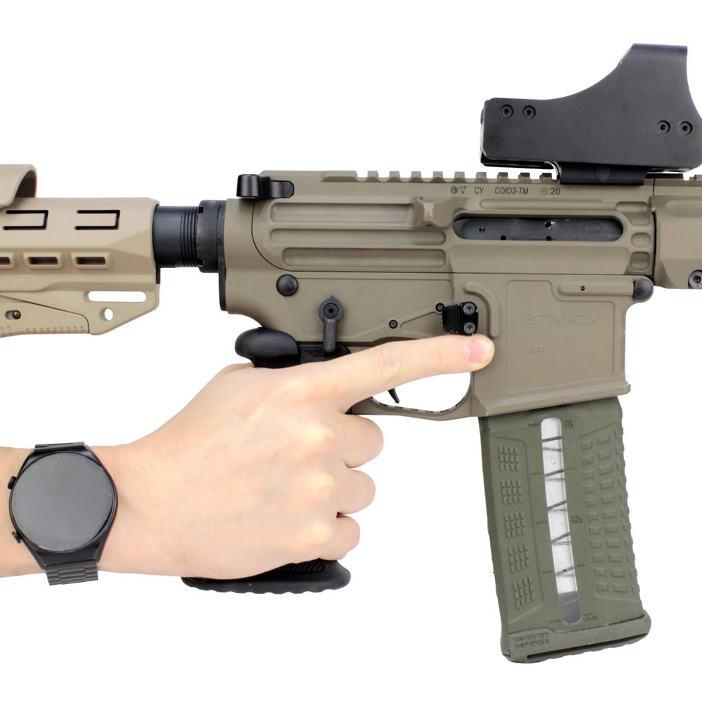 Прорезиненная снайперская рукоятка для AR-15, DLG Tactical