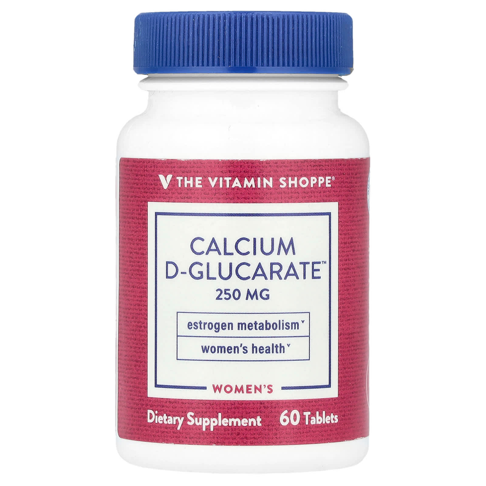 The Vitamin Shoppe, D-глюкарат кальция для женщин, 250 мг, 60 таблеток