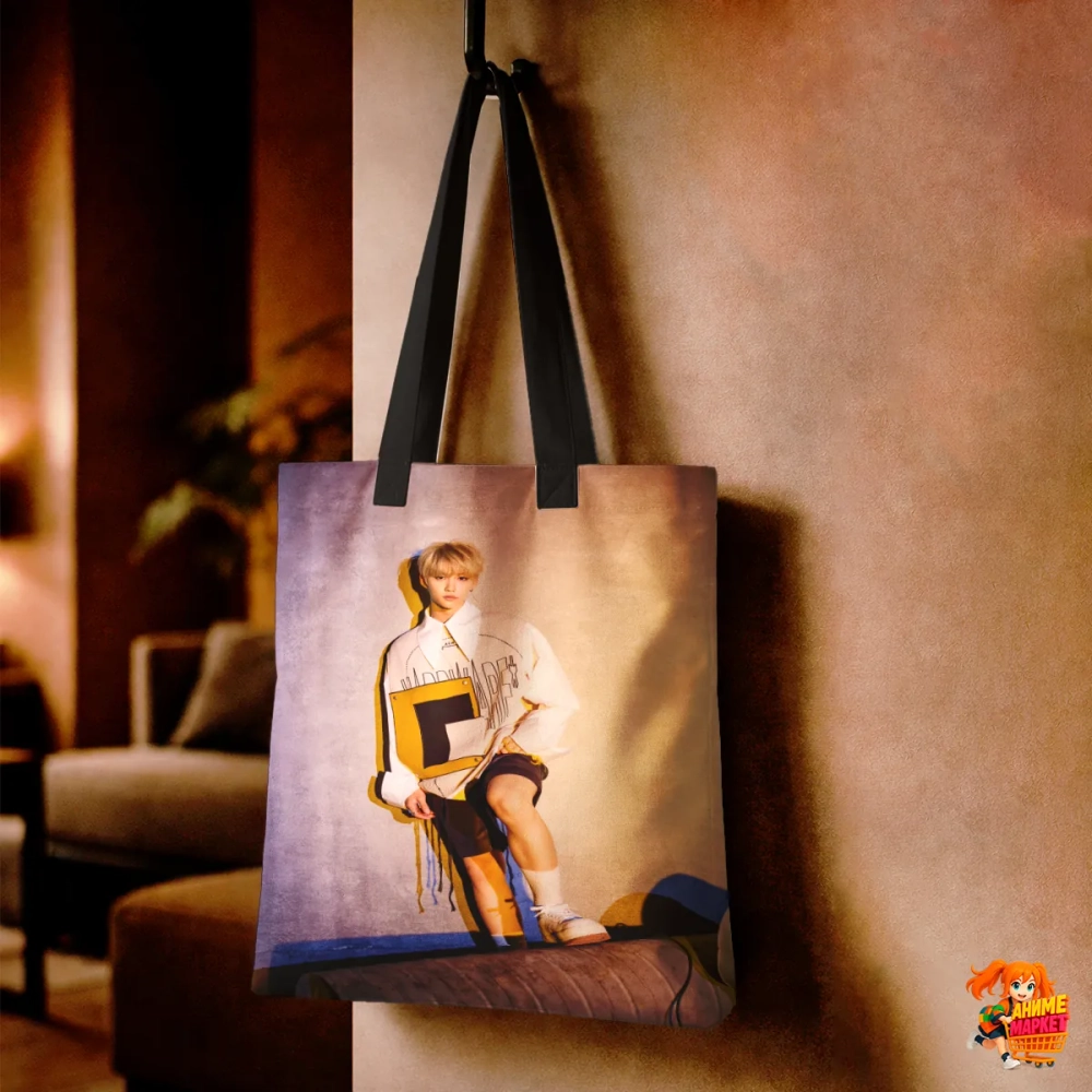 Сумка шоппер с принтом Stray Kids