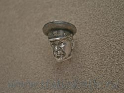 Бусина темлячная для ножа Сталин дизайн сереброфотография - 1