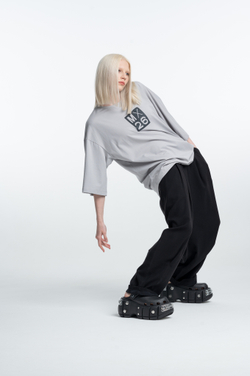 Футболка oversize из легкого трикотажа