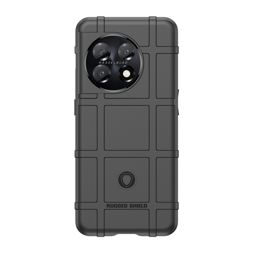 Ударопрочный защитный чехол черного цвета на OnePlus 11, серия Armor от Caseport