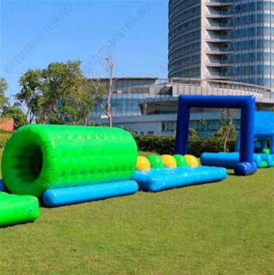 Надувной аквапарк на воде «Лето» 10×2,5×3 м