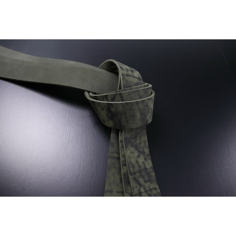 Ременная заготовка зеленая лофт гладкая