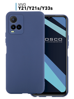 Чехол ROSCO для Vivo Y21;Vivo Y21s;Vivo Y33S оптом (арт. VV-Y21-COLOURFUL-BLUE)