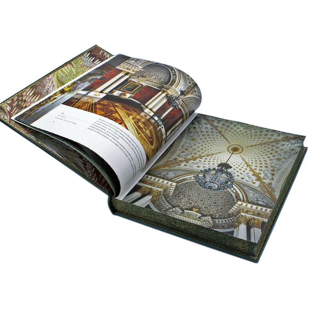 "Эрмитаж" Книга в кожаной обложке в подарочном коробе