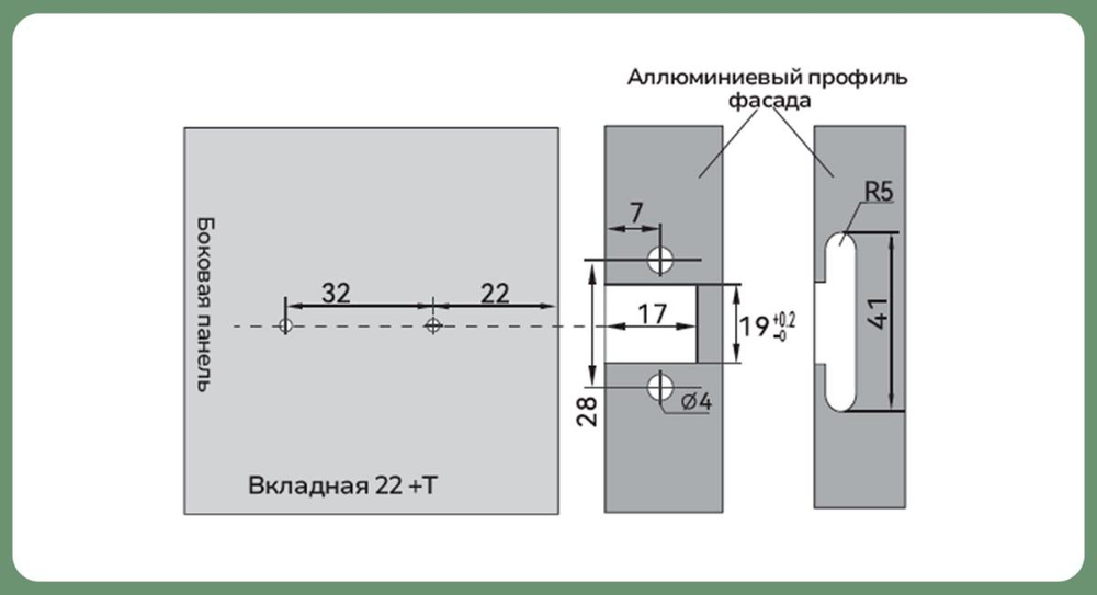Петля накладная с доводчиком для узкого алюм профиля 3D, черный никель, H=0 — купить в Якутске | Все для мебели