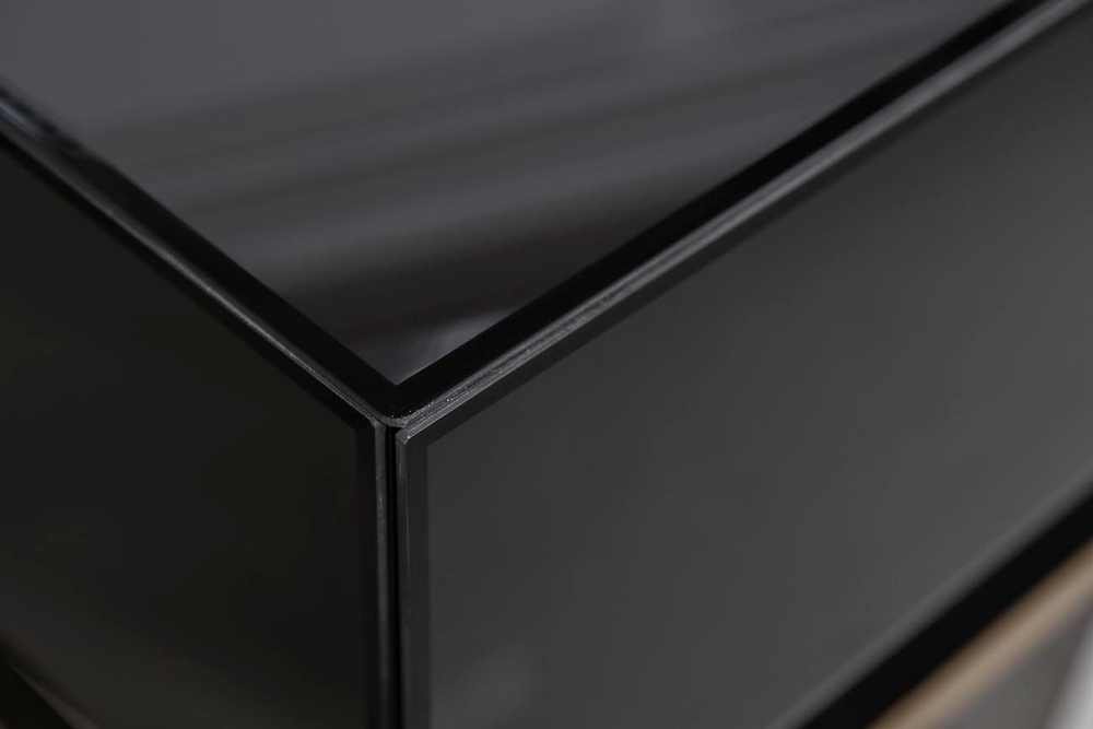 Консоль Garda Decor черная 2 ящика 120*42*77 см