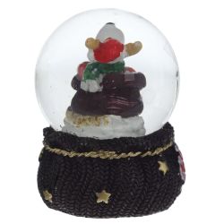 GAEM Фигурка декор в стекл шаре "Дед Мороз/Мишка/Олень", D 4.5 см, L4,5 W5 H6 см, 4в.