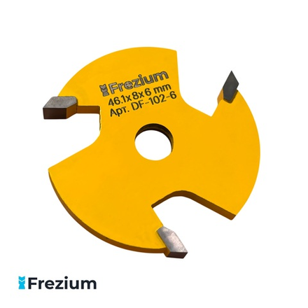 Сменная дисковая фальцевая фреза по дереву "Frezium" 46.1x8x6 Z3; DF-102-6