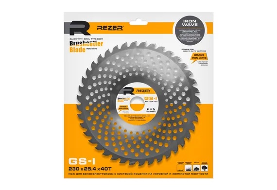 Диск для триммера "REZER" GS-I (230x25,4x40T)