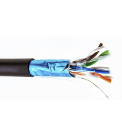 5bites Express FS6575-305BPE FTP/SOLID/6CAT/23AWG/COPPER/PE/BLACK/OUTDOOR/DRUM/305M