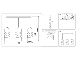Ambrella Подвесной светильник Traditional TR3556
