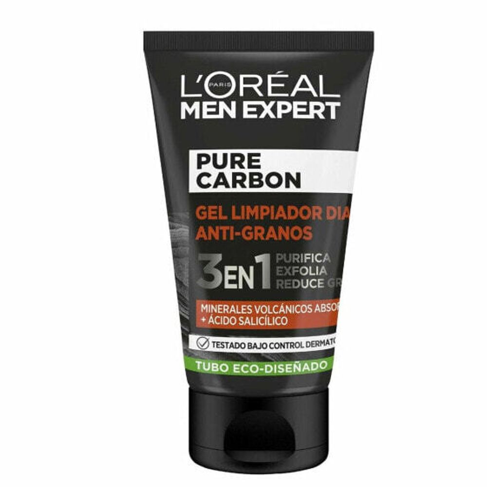 Скрабы и пилинги Отшелушивающее средство для лица L&#39;Oreal Make Up Men Expert Pure Carbon против акне 3-в-1 (100 ml)