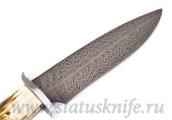 Нож Kevin Casey Feather Damascus Fixed Bladeфотография - 6